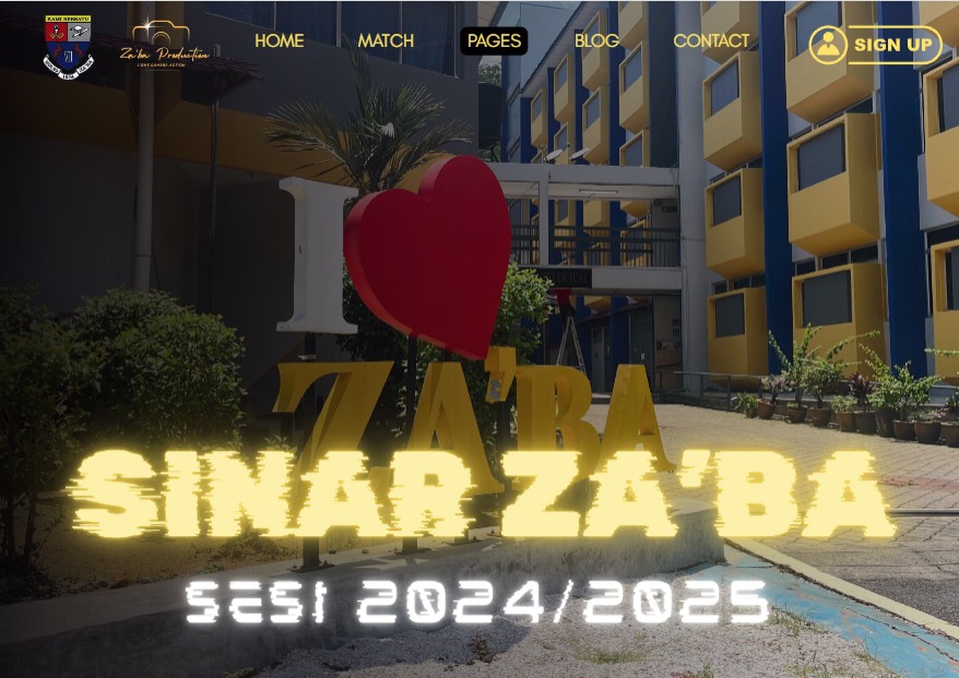 Za'ba Residential College magazine cover
