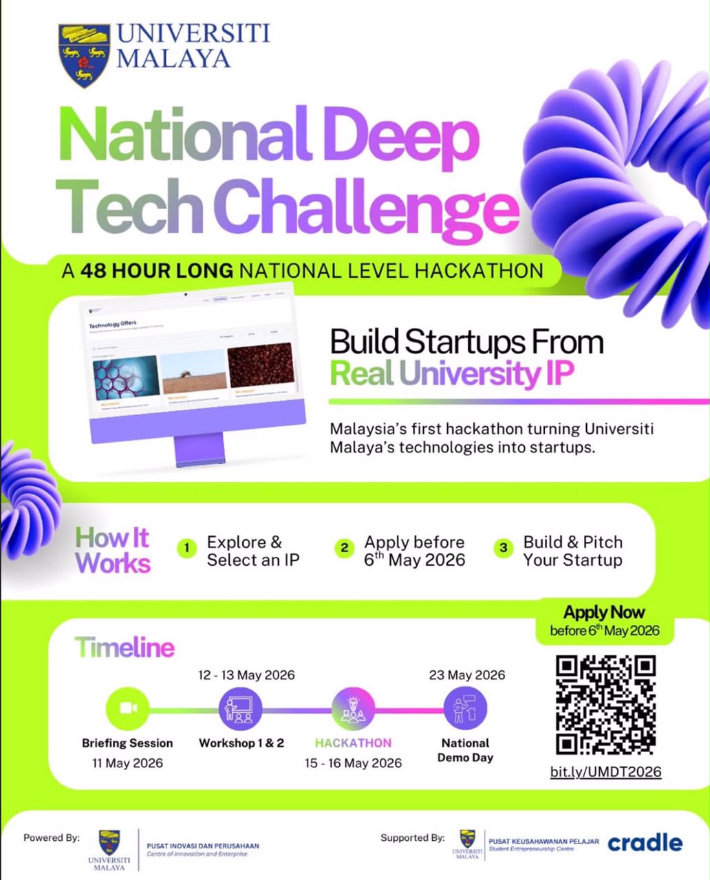 National Deep Tech Challenge poster