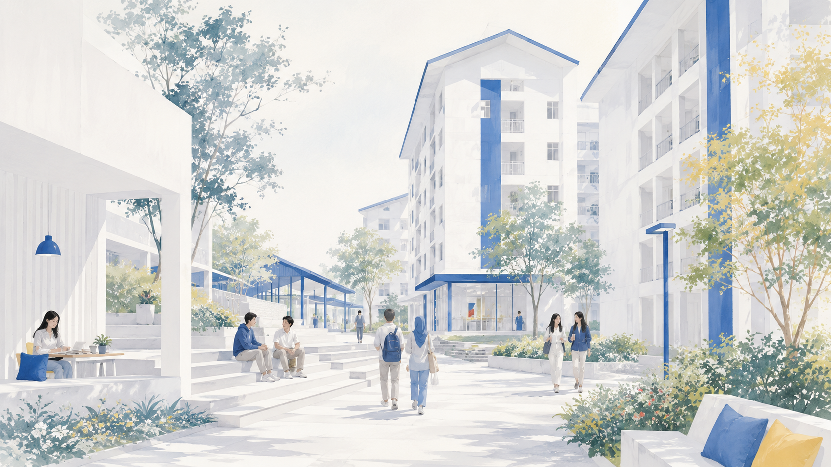 Student accommodation visual for Universiti Malaya residential ecosystem